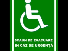 Placuta pentru scaun de evacuare in caz de urgenta